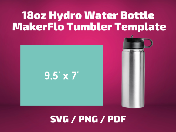 Download Tumbler Template Makerflo 18 Oz Hydro - Hydro Collection