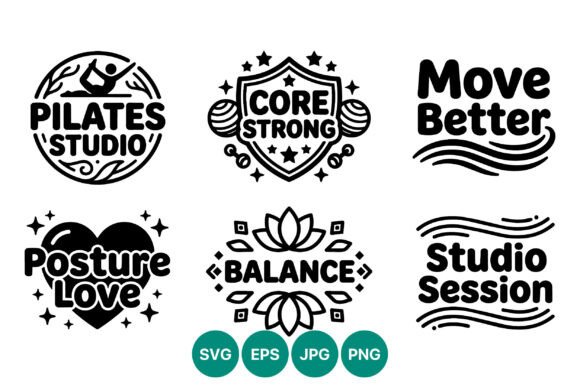 Download Pilates Studio Core Strong Balance Love - Studio Collection
