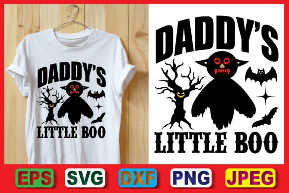 Download Daddy's Little Boo, Halloween Tee Design - Premium Resources